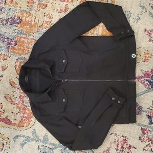 American Giant fleece trucker jacket